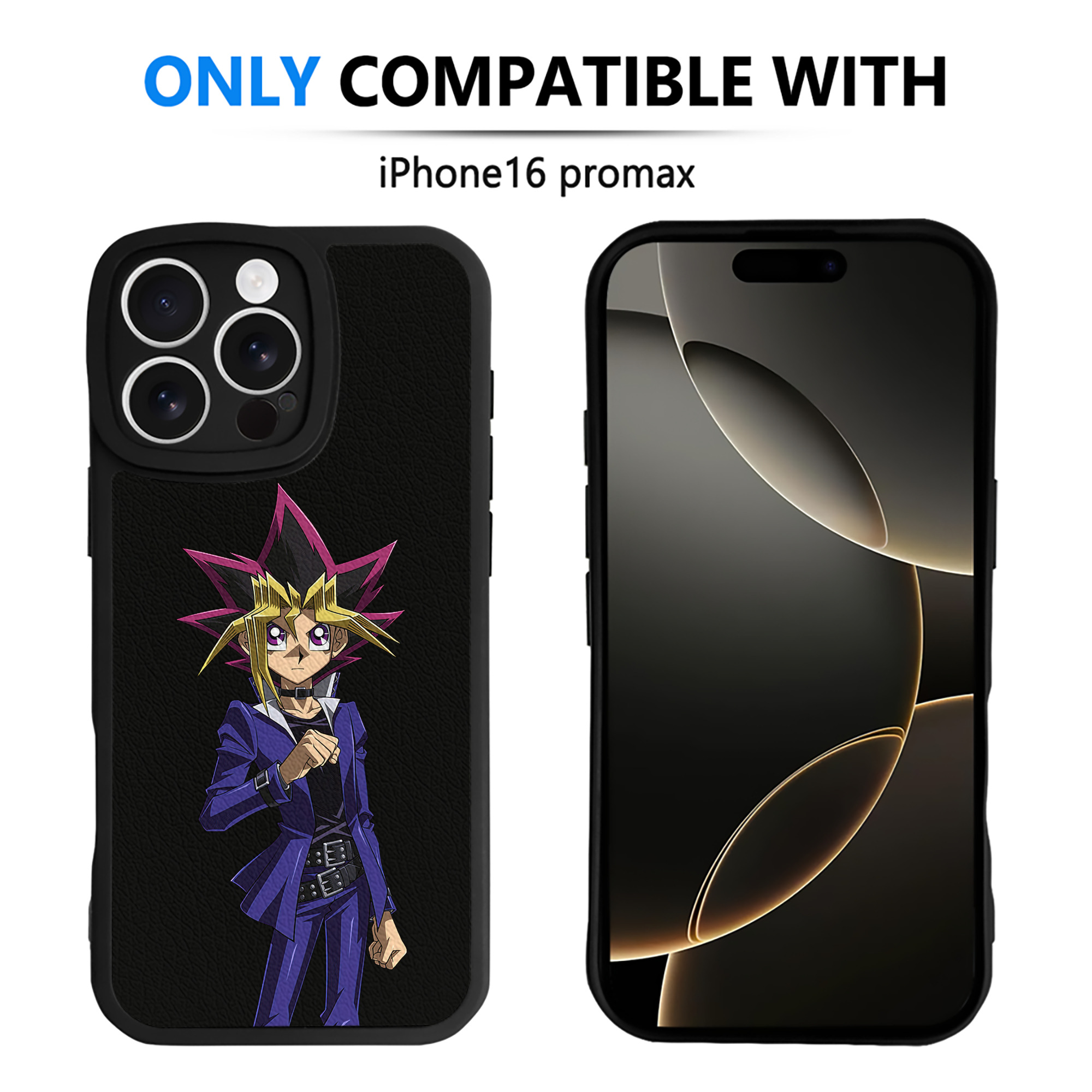 遊☆戯☆王 Yu-Gi-Oh! 【iPhone 16シリーズ対応】シリコンスマホケース（レザー調） 材質：シリコン